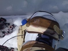 Mic in the boot of my front edge. This work surprisingly well.