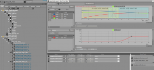 A blend container layout in Wwise we'll use as a template for importing a new structure. Click for a larger, readable version.